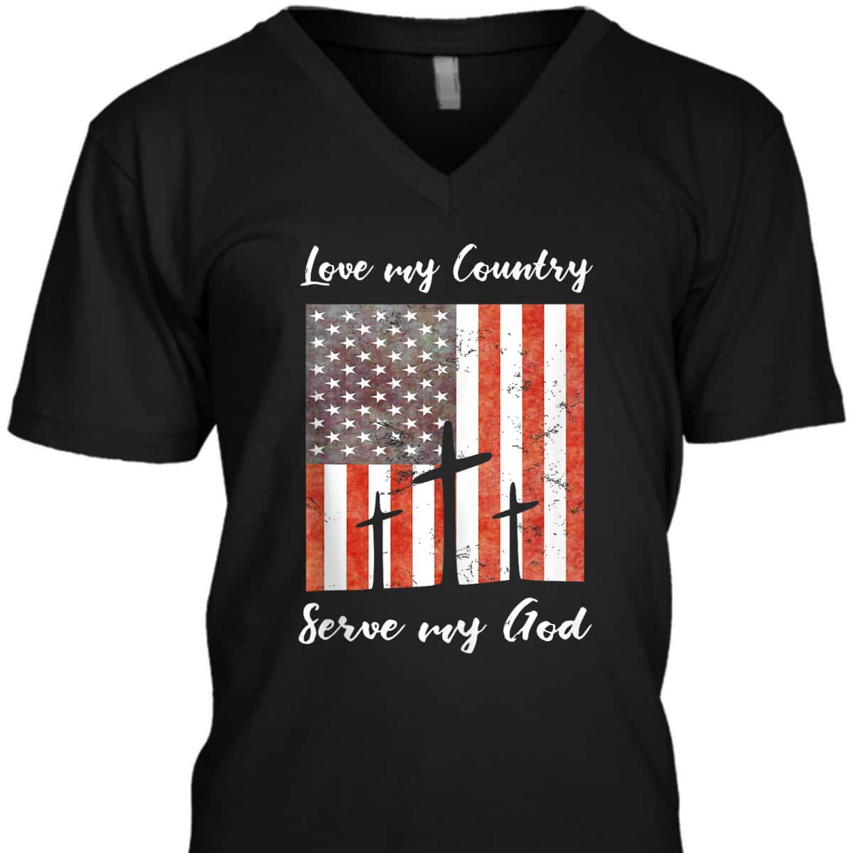 Christian 4th July Patriotic Christianity Quote Love My Country Serve My God T-Shirt Christian 4th July Patriotic Christianity Quote Love My Country Serve My God T-Shirt