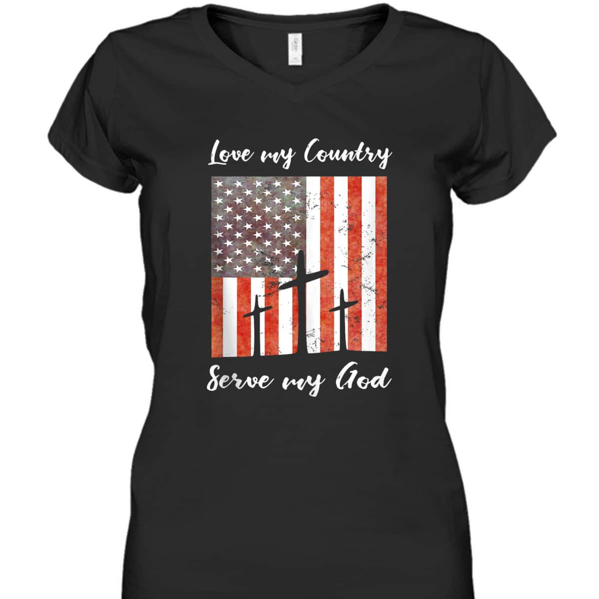 Christian 4th July Patriotic Christianity Quote Love My Country Serve My God T-Shirt Christian 4th July Patriotic Christianity Quote Love My Country Serve My God T-Shirt