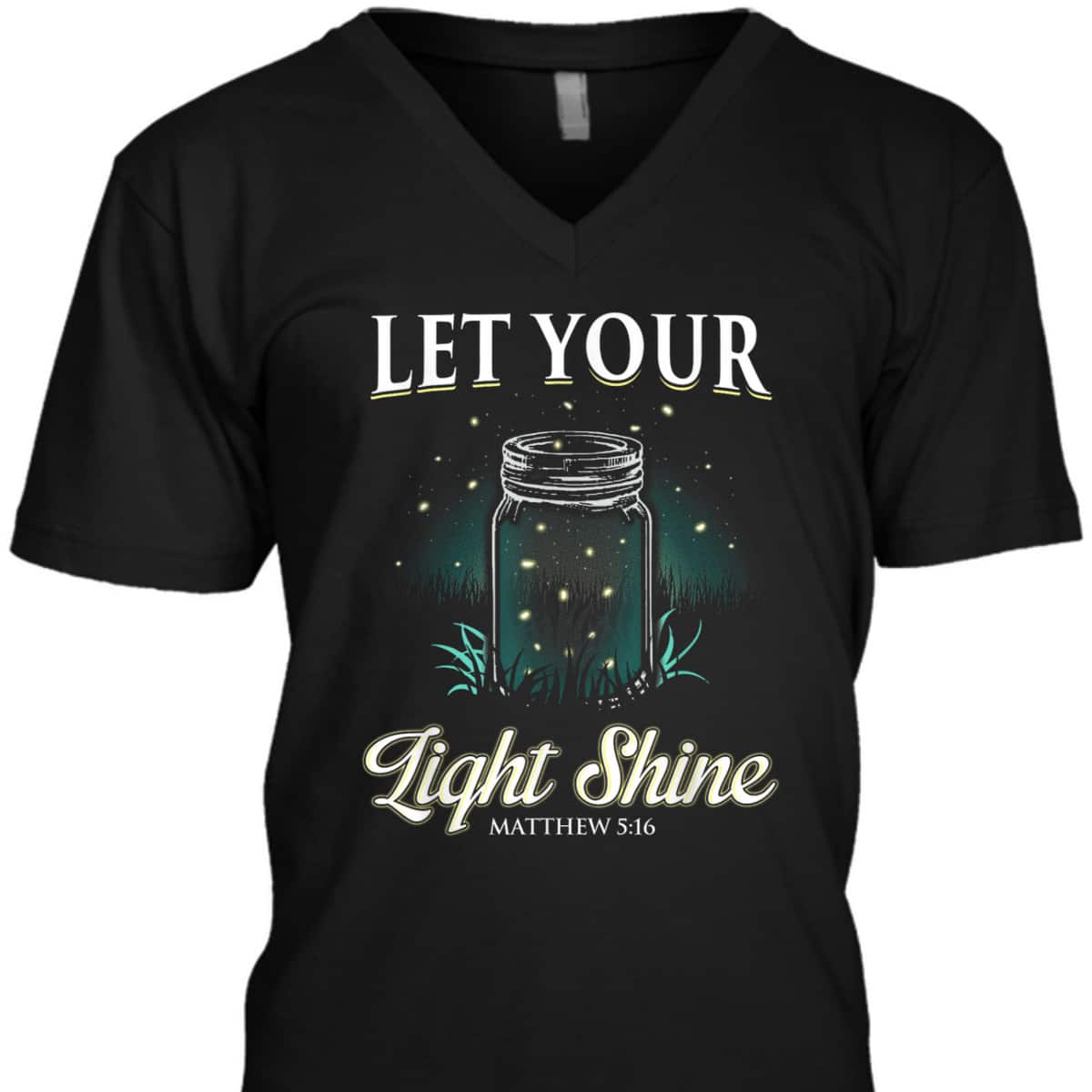 Let Your Light Shine Matthew 516 Bible Verse T-Shirt Christian Religious Gift