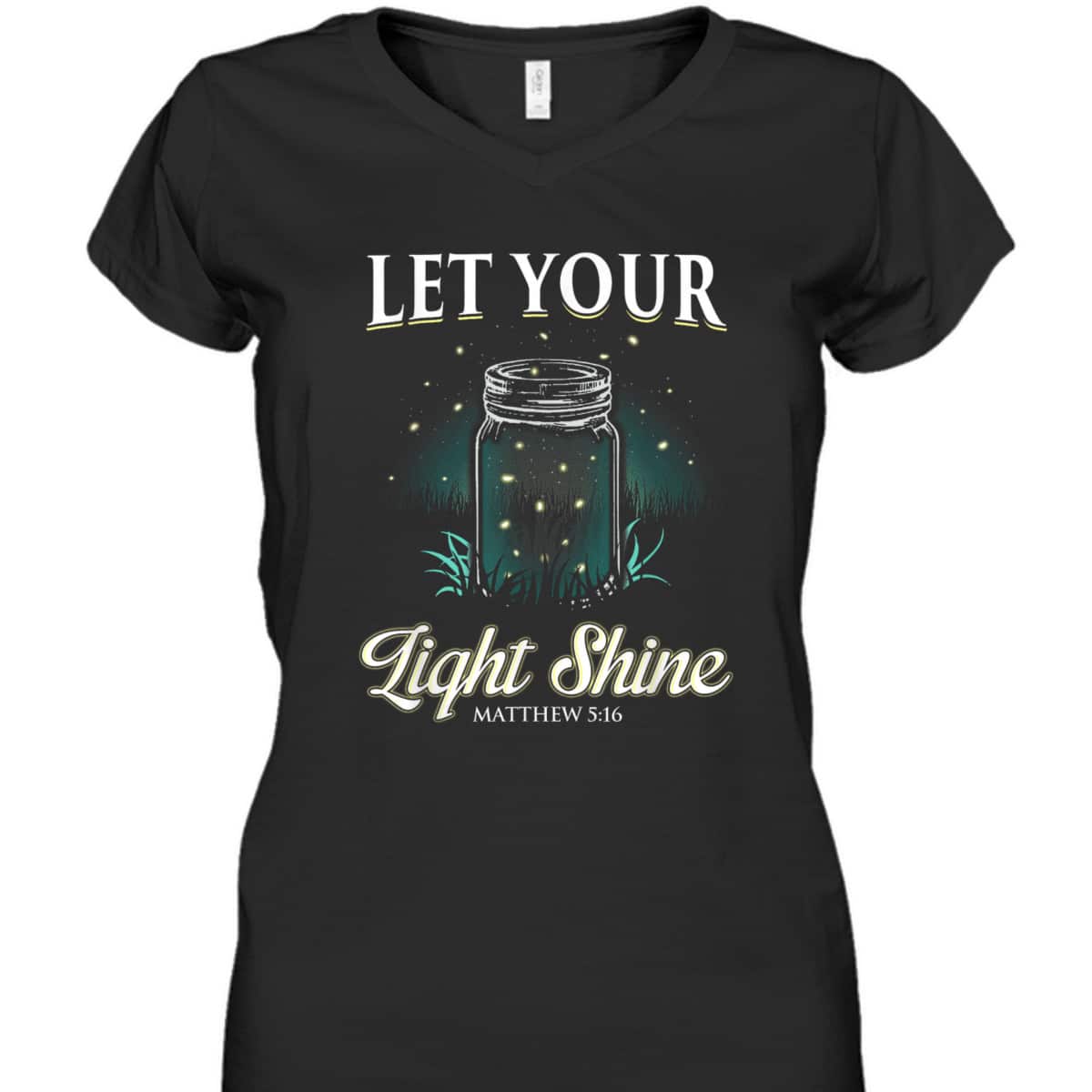 Let Your Light Shine Matthew 516 Bible Verse T-Shirt Christian Religious Gift Let Your Light Shine Matthew 516 Bible Verse T-Shirt Christian Religious Gift