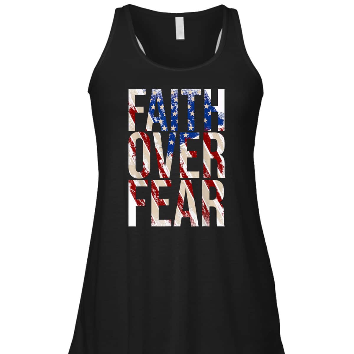 USA Flag Faith Over Fear Christian American Independence Day 4 Of July T-Shirt USA Flag Faith Over Fear Christian American Independence Day 4 Of July T-Shirt