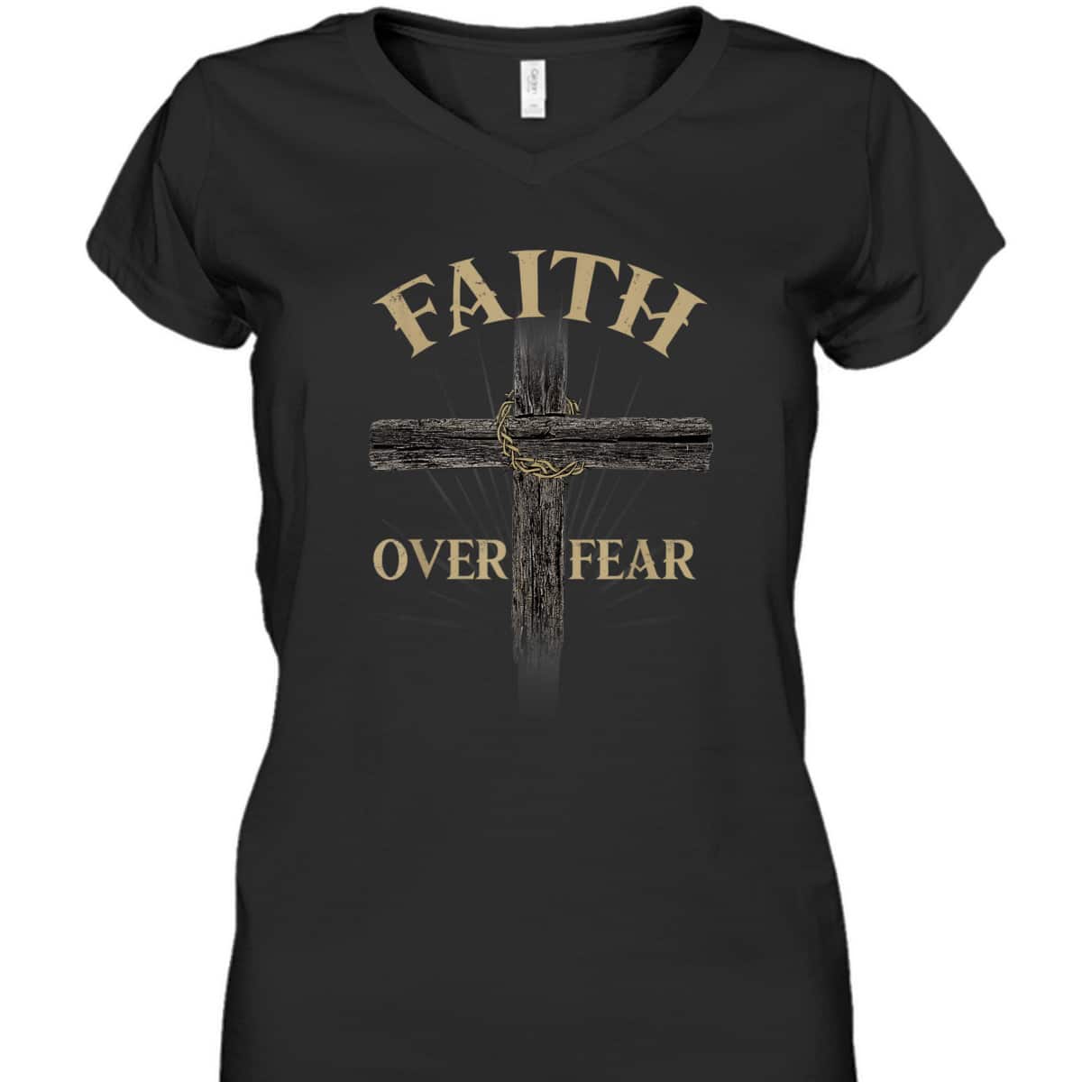 Religious Faith Over Fear T-Shirt Perfect Gift For Believers Religious Faith Over Fear T-Shirt Perfect Gift For Believers