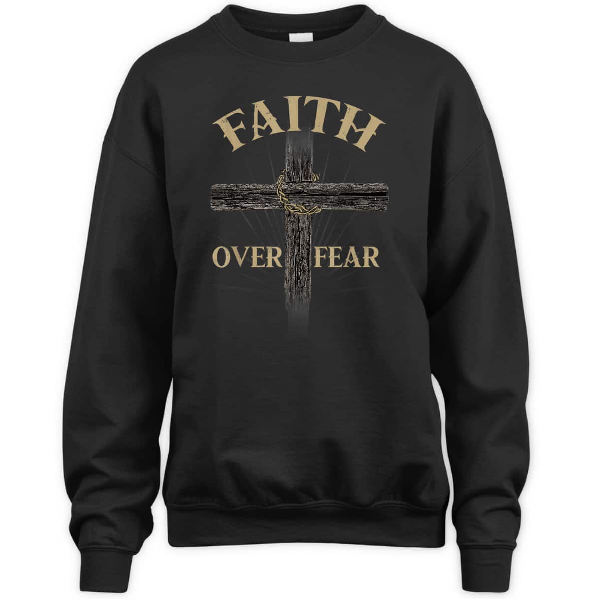 Religious Faith Over Fear T-Shirt Perfect Gift For Believers Religious Faith Over Fear T-Shirt Perfect Gift For Believers