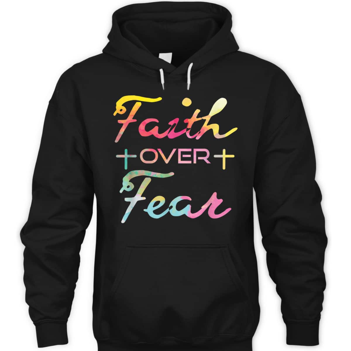 Faith Over Fear Christian Inspiration Bible Verse T-Shirt Faith Over Fear Christian Inspiration Bible Verse T-Shirt