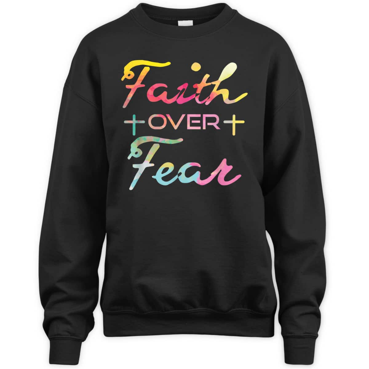 Faith Over Fear Christian Inspiration Bible Verse T-Shirt Faith Over Fear Christian Inspiration Bible Verse T-Shirt