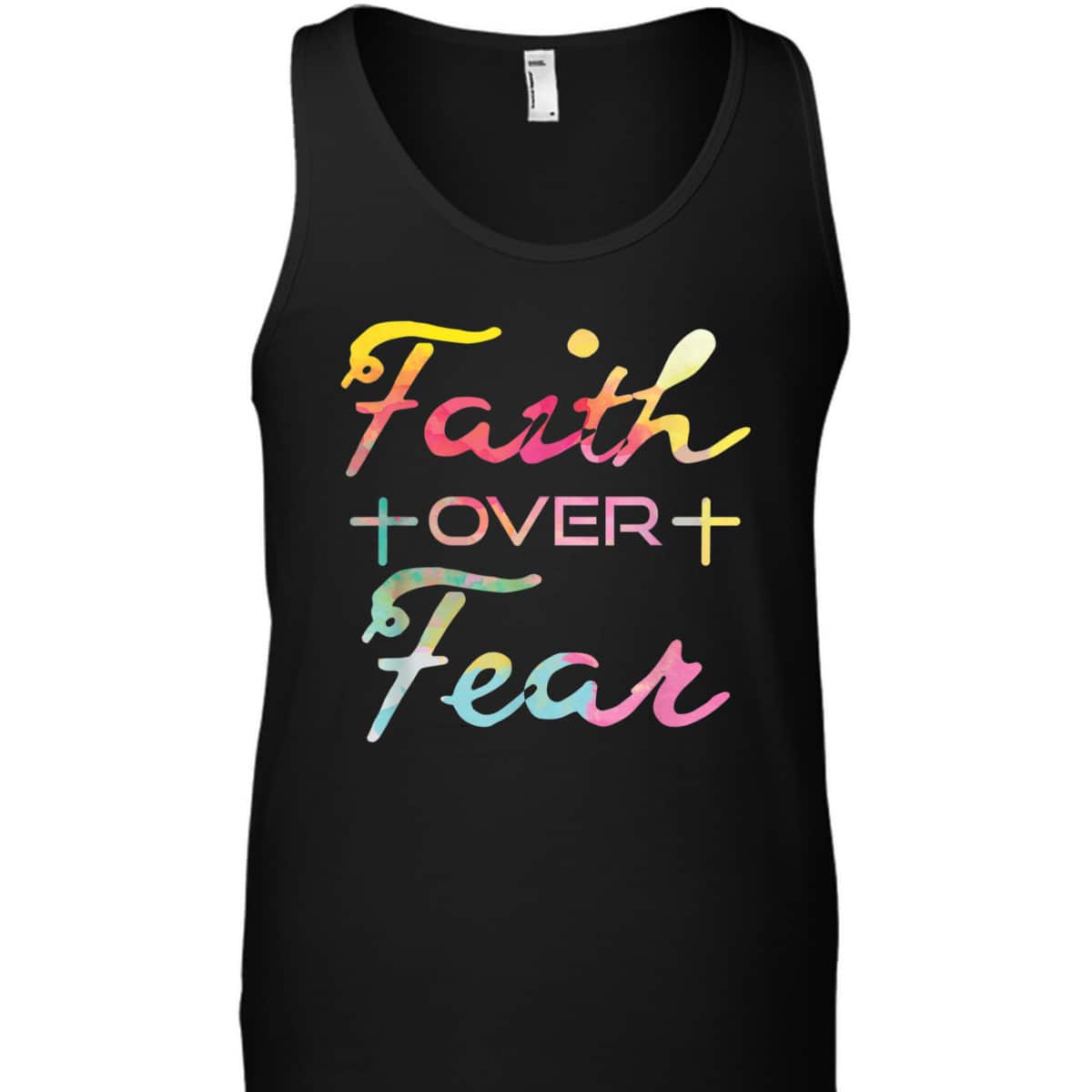 Faith Over Fear Christian Inspiration Bible Verse T-Shirt Faith Over Fear Christian Inspiration Bible Verse T-Shirt