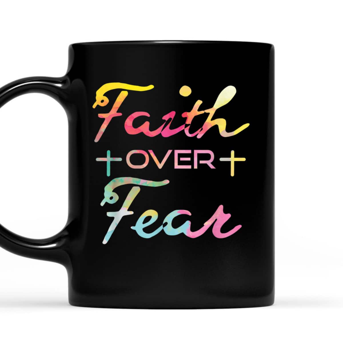 Faith Over Fear Christian Inspiration Bible Verse T-Shirt Faith Over Fear Christian Inspiration Bible Verse T-Shirt