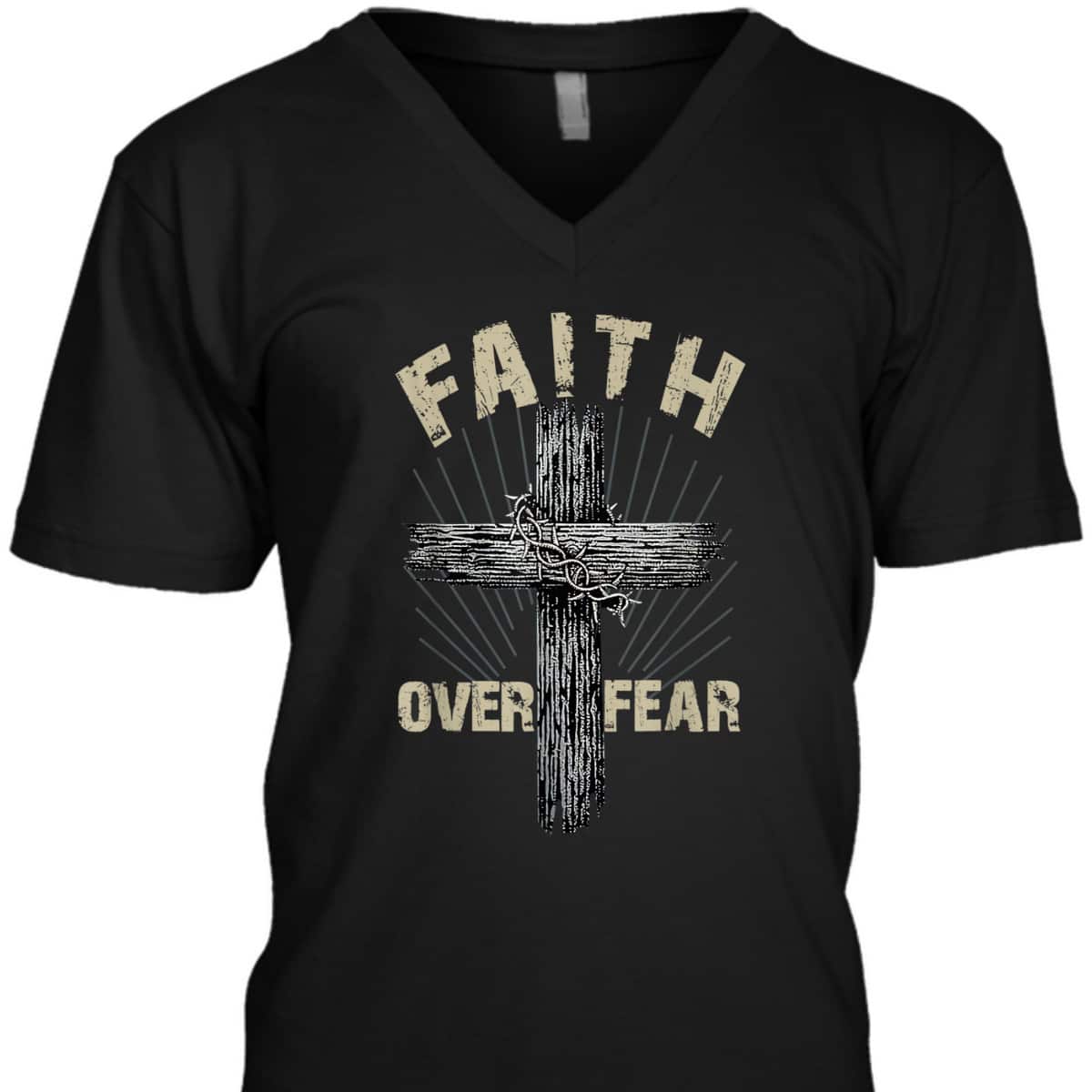 Faith Over Fear Christian Cross Religious T-Shirt For Friend Faith Over Fear Christian Cross Religious T-Shirt For Friend