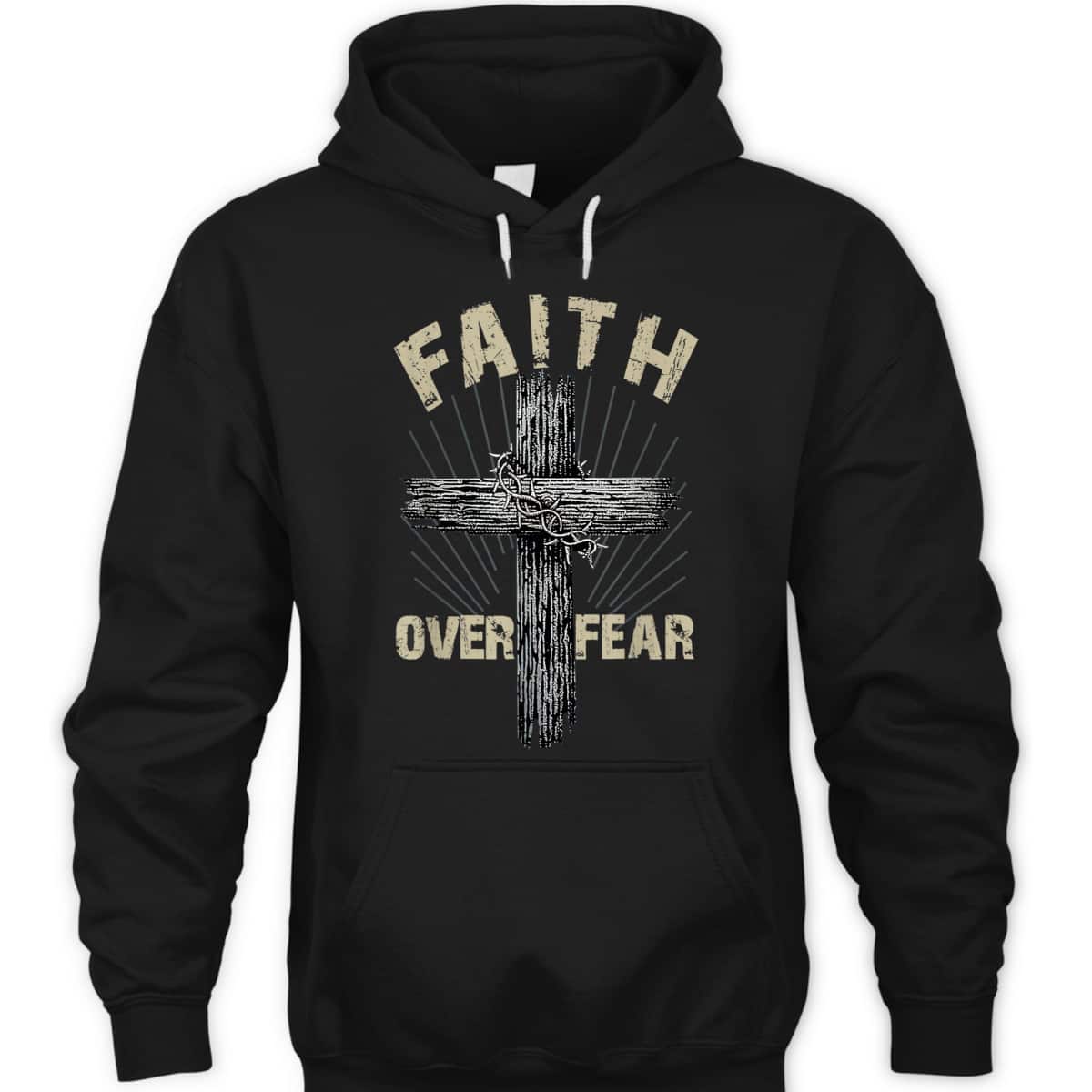 Faith Over Fear Christian Cross Religious T-Shirt For Friend Faith Over Fear Christian Cross Religious T-Shirt For Friend