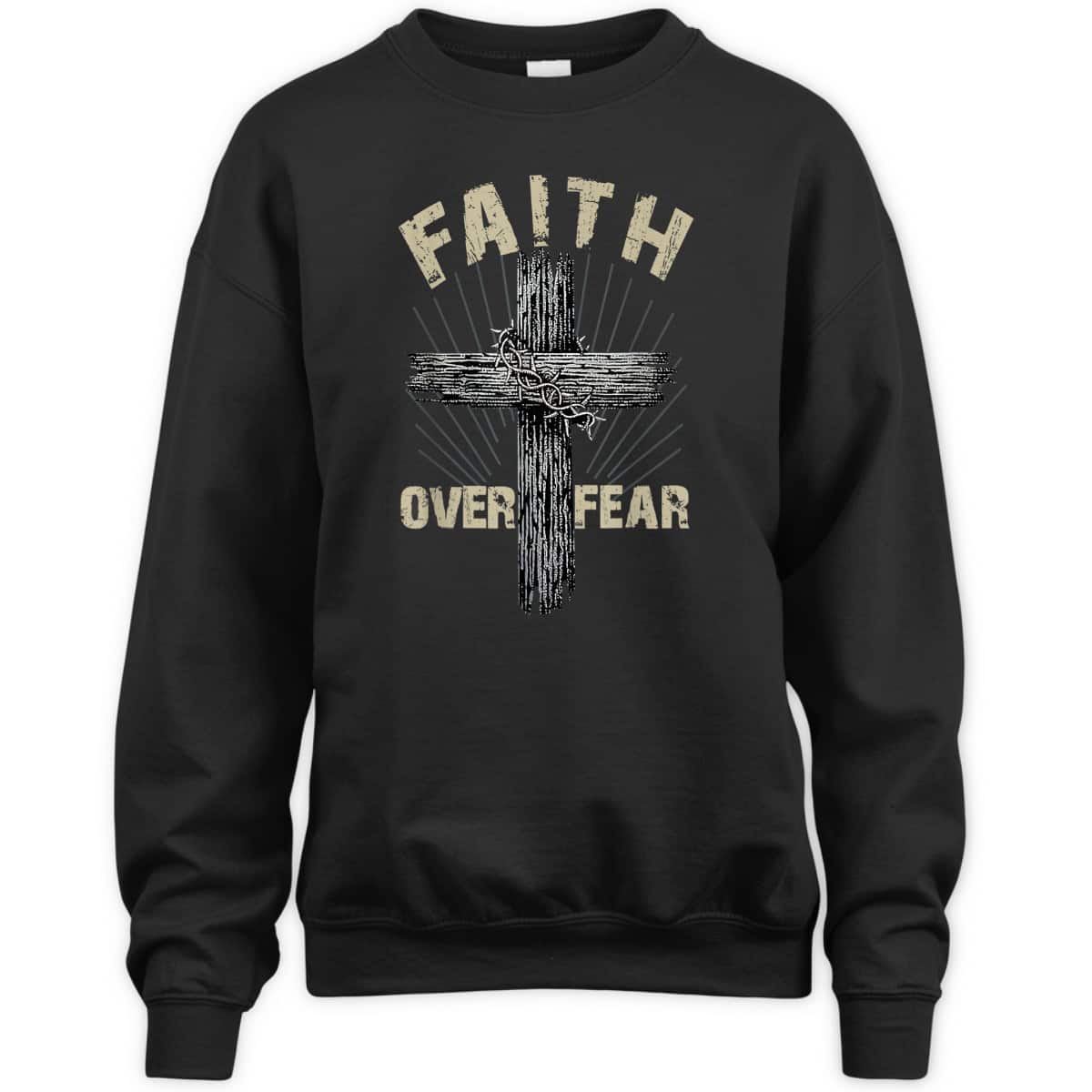 Faith Over Fear Christian Cross Religious T-Shirt For Friend Faith Over Fear Christian Cross Religious T-Shirt For Friend
