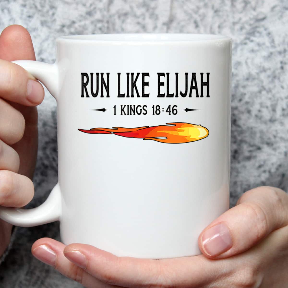 Run Like Elijah Funny Christian Runner Bible Verse 1 Kings 18:46 T-Shirt Run Like Elijah Funny Christian Runner Bible Verse 1 Kings 18:46 T-Shirt