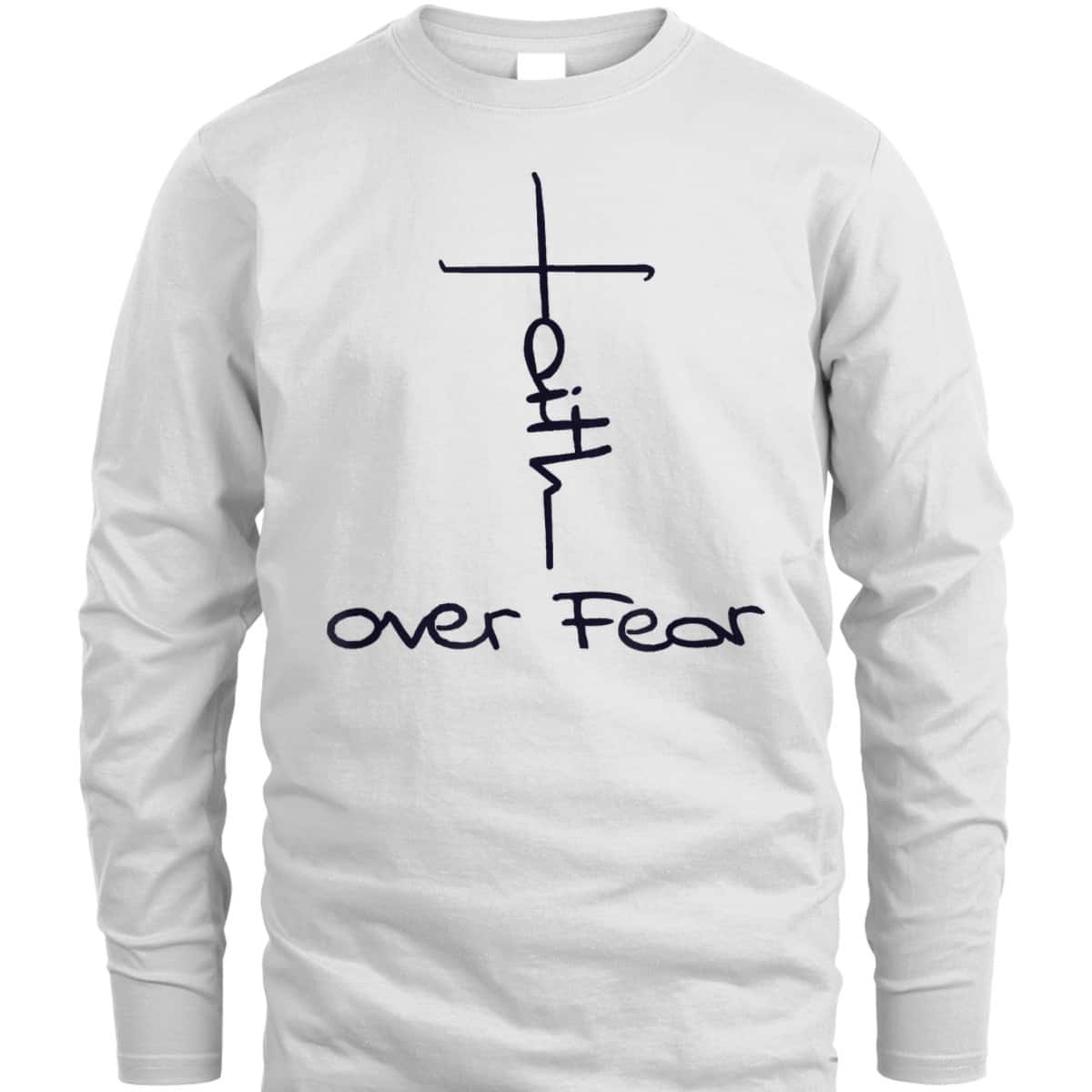 Faith Over Fear Cool Christian Vintage Religious Cross T-Shirt Faith Over Fear Cool Christian Vintage Religious Cross T-Shirt