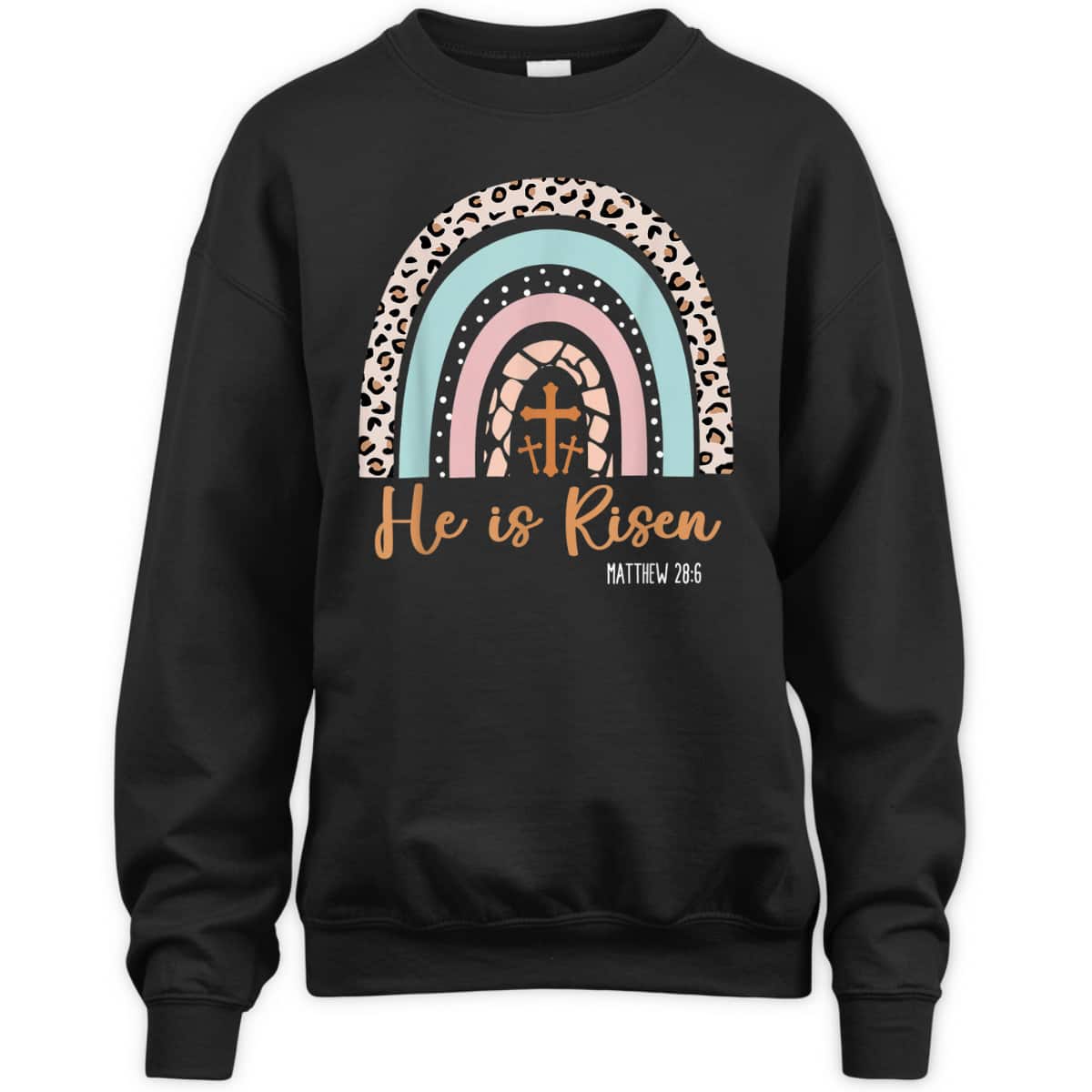 He Is Risen Rainbow Happy Easter Day T-Shirt Christian Gift He Is Risen Rainbow Happy Easter Day T-Shirt Christian Gift