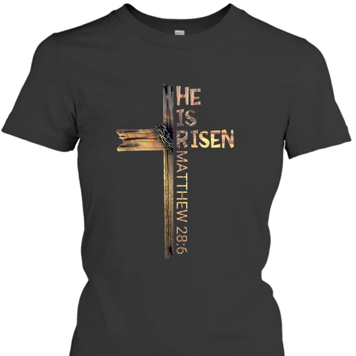 Easter Day T-Shirt Christian He Is Risen Sun Resurrection Matthew 28:6 Easter Day T-Shirt Christian He Is Risen Sun Resurrection Matthew 28:6