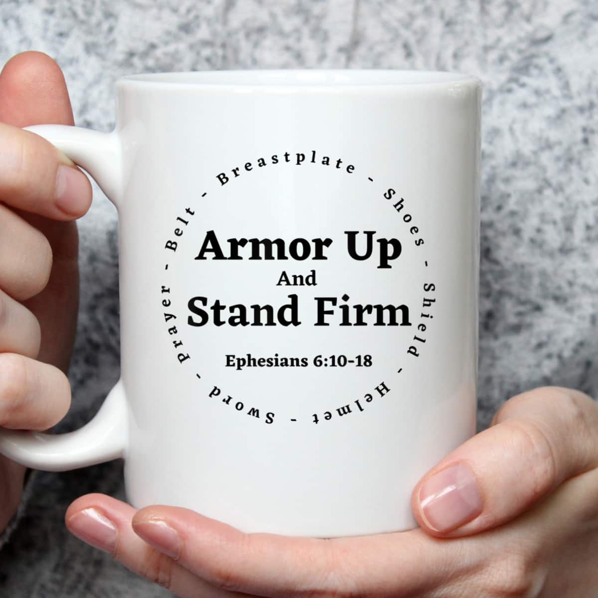 Armor Of God Armor Up And Stand Firm Ephesians 610-18 Bible Verse T-Shirt