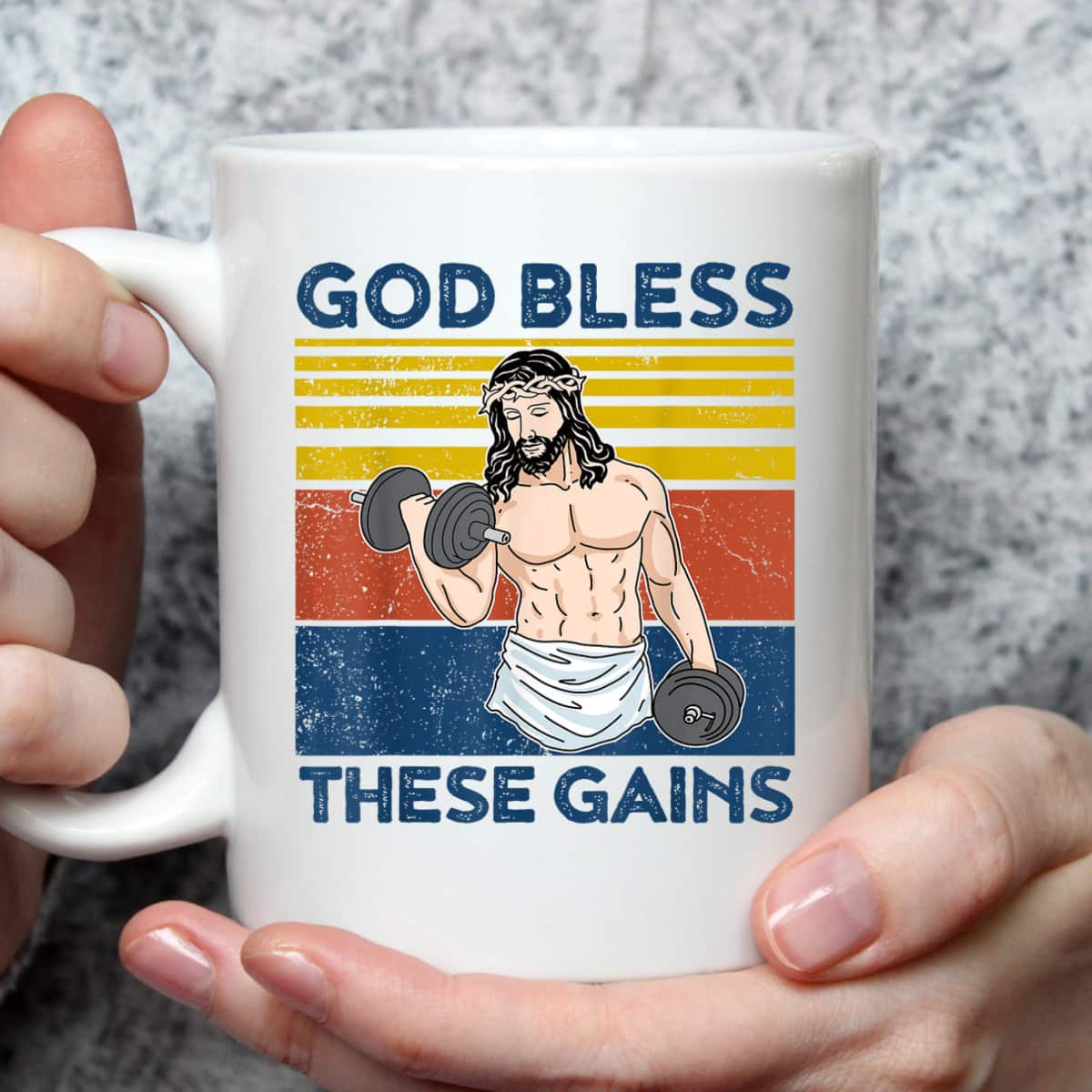 Christian Athlete Gym God Bless These Gains Jesus Christian Funny T-Shirt Christian Athlete Gym God Bless These Gains Jesus Christian Funny T-Shirt