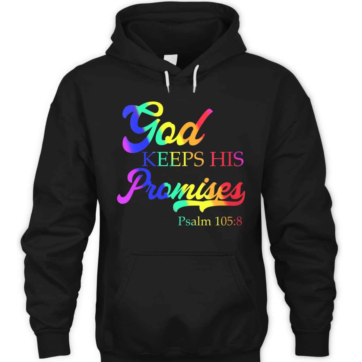 God Keeps His Promises Psalm 1058 Christian Rainbow Bible Verse T-Shirt God Keeps His Promises Psalm 1058 Christian Rainbow Bible Verse T-Shirt