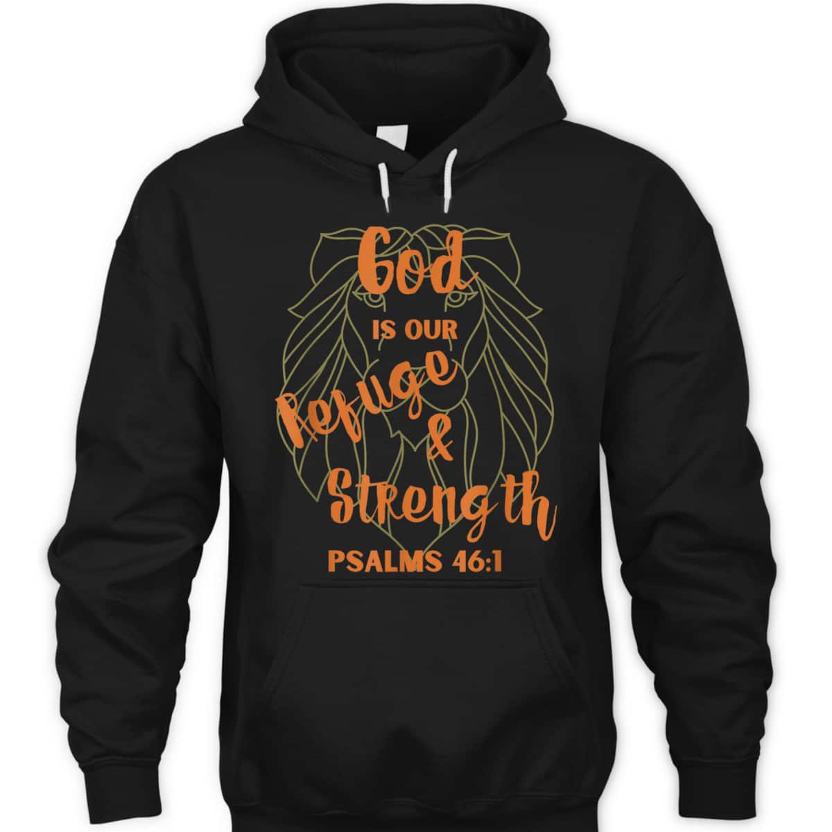 God Is Our Refuge And Strength Bible Verse Religious T-Shirt
