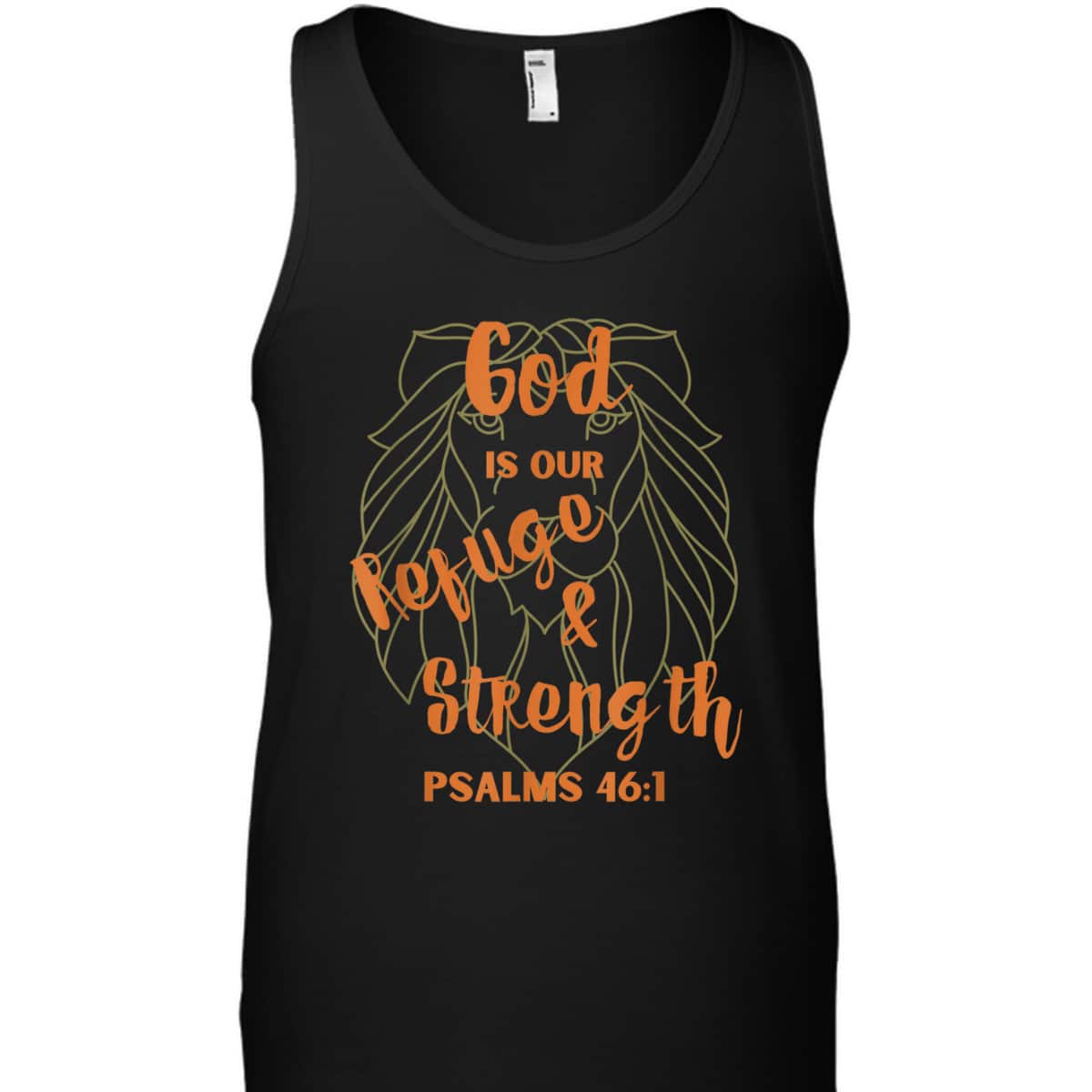 God Is Our Refuge And Strength Bible Verse Religious T-Shirt