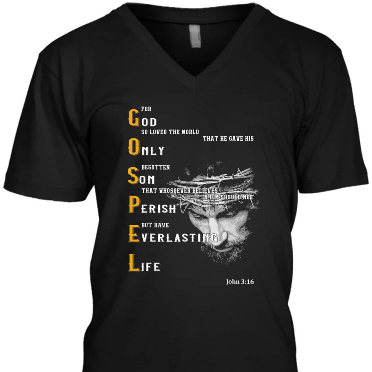 For God So Loved The World Love Jesus Christian T-Shirt