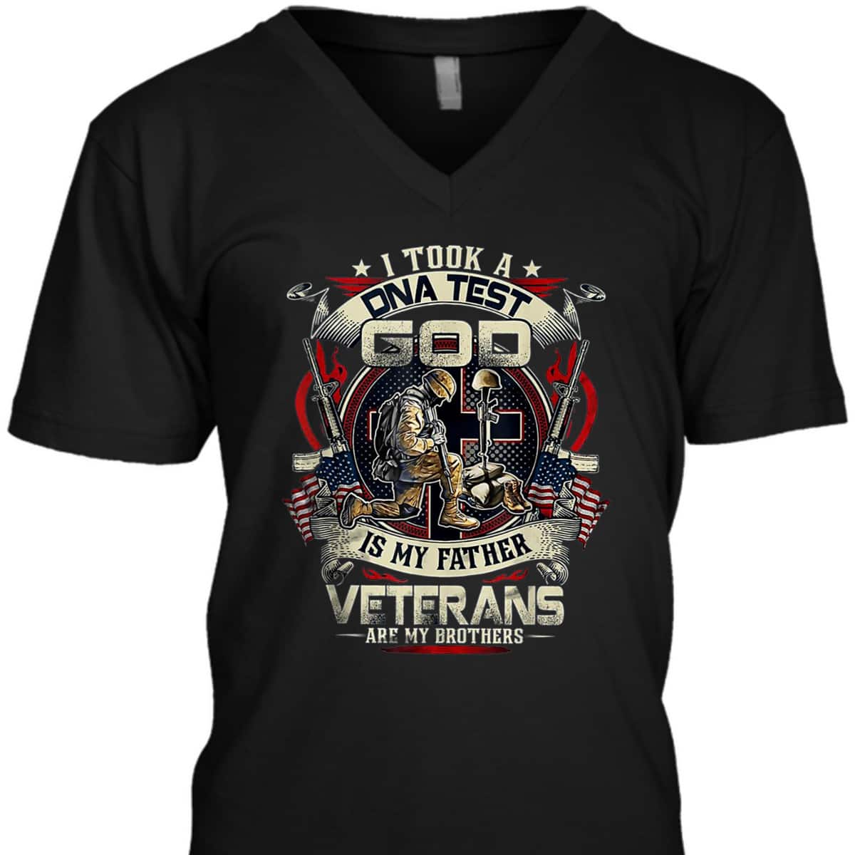 Christian I Took A DNA Test God Is My Father Veterans Brothers T-Shirt Christian I Took A DNA Test God Is My Father Veterans Brothers T-Shirt