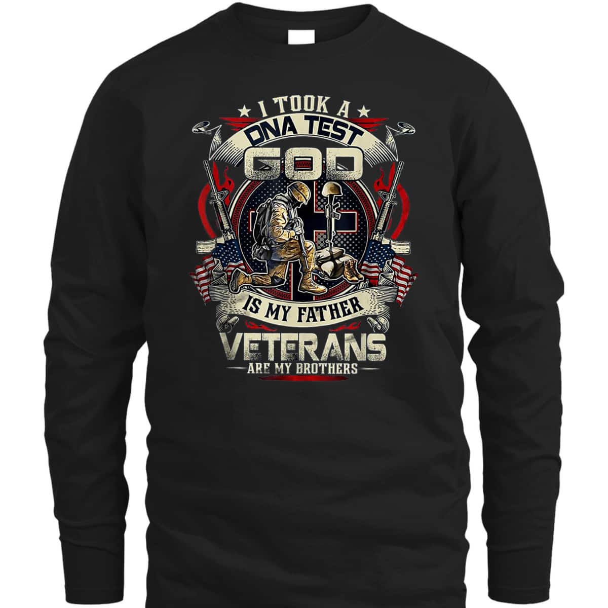 Christian I Took A DNA Test God Is My Father Veterans Brothers T-Shirt Christian I Took A DNA Test God Is My Father Veterans Brothers T-Shirt