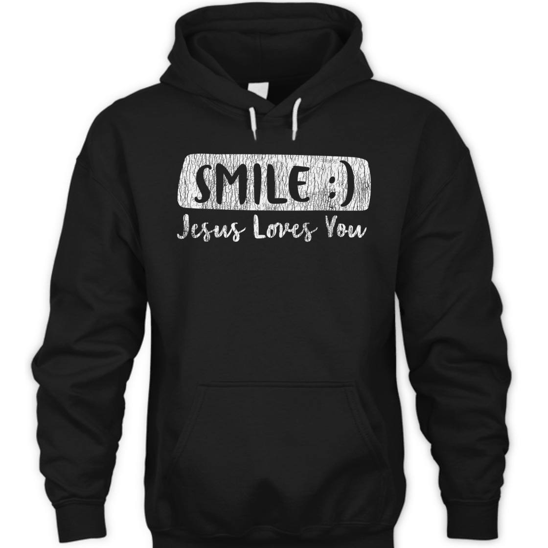 Vintage Smile Jesus Loves You T-Shirt Inspiration Gift For Jesus Lovers