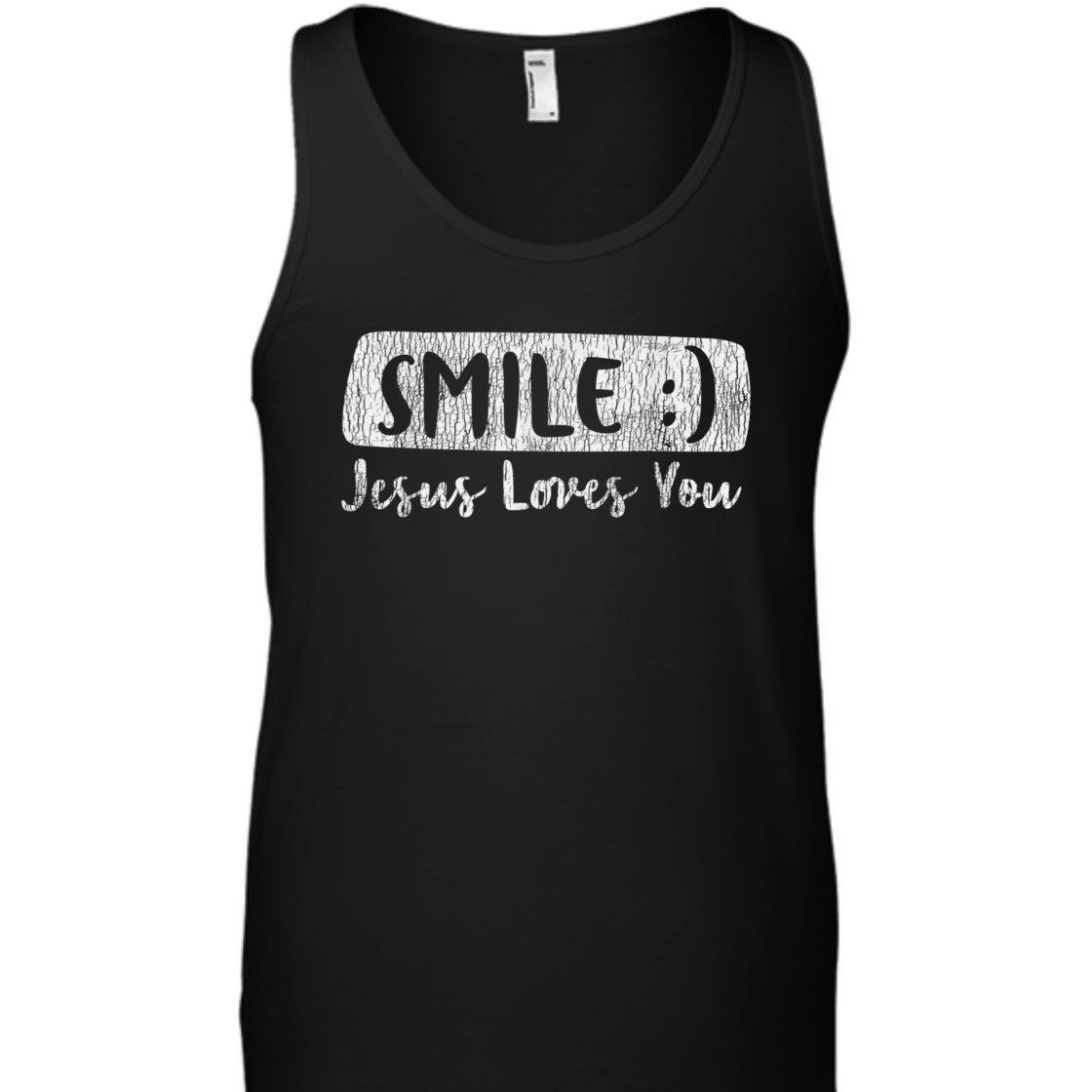 Vintage Smile Jesus Loves You T-Shirt Inspiration Gift For Jesus Lovers