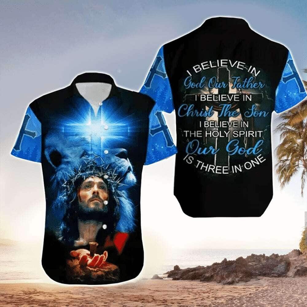 Christian Hawaiian Shirt I Believe In God Our Father Best Gift For Believers Christian Hawaiian Shirt I Believe In God Our Father Best Gift For Believers
