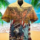 4th Of July Christian Hawaiian Shirt Patriotism American Eagle Christian Gift For Christians