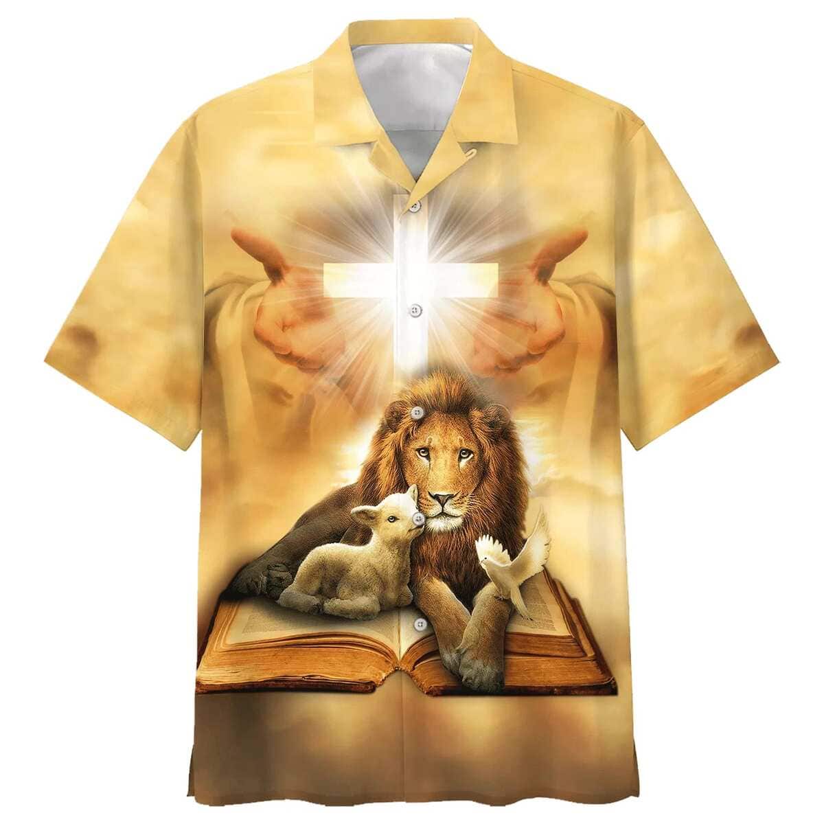 Lion Of Judah Christian Hawaiian Shirt Lamb Of God Jesus Christ Lion Of Judah Christian Hawaiian Shirt Lamb Of God Jesus Christ