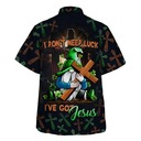 Christian Hawaiian Shirt Gnome I Don't Need Luck I've Got Jesus Saint Patrick's Day Gift Christian Hawaiian Shirt Gnome I Don't Need Luck I've Got Jesus Saint Patrick's Day Gift