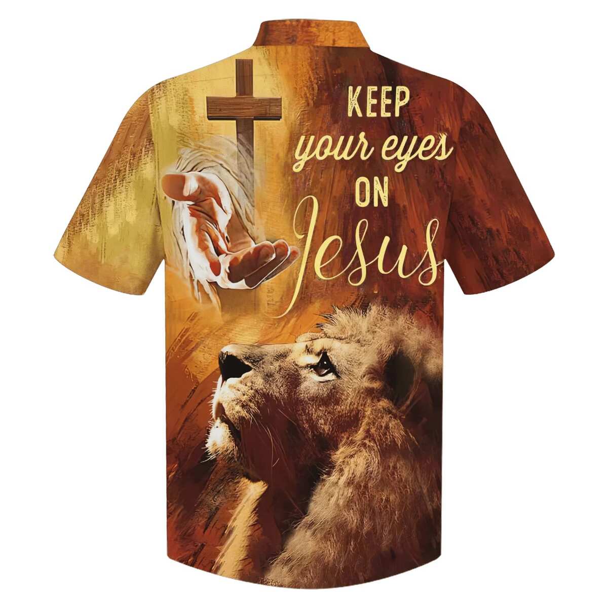 Christian Religious Hawaiian Shirt Keep Our Eyes On Jesus Hand Of Jesus Lion Christian Religious Hawaiian Shirt Keep Our Eyes On Jesus Hand Of Jesus Lion