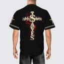 Jesus Saved My Life Cross Baseball Jersey Faith Over Fear Best Christian Gift For Friend