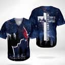 All I Need Today Is A Little Bit Of Camping Whole Lot Of Jesus Christian Baseball Jersey Night Sky Pattern