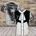 Jesus Christian Baseball Jersey Unique Black And White Religious Gift For Friends