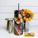 Personalized May The Lord Make His Face Bible Verse Christian Skinny Tumbler