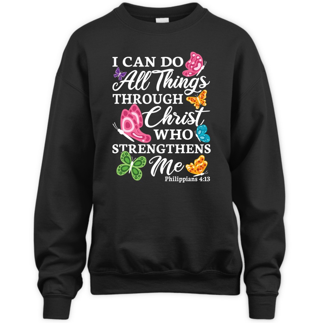 Christian Bible Verse T-Shirt I Can Do All Things Through Christ Philippians 4:13 For Believers Christian Bible Verse T-Shirt I Can Do All Things Through Christ Philippians 4:13 For Believers