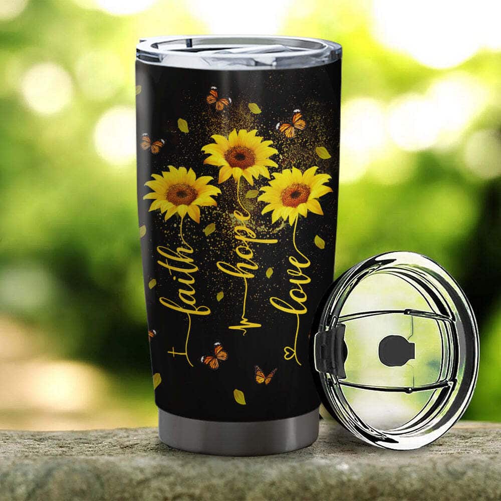 Personalized Christian Tumbler Faith Hope Love Religious Gift For Believers Personalized Christian Tumbler Faith Hope Love Religious Gift For Believers