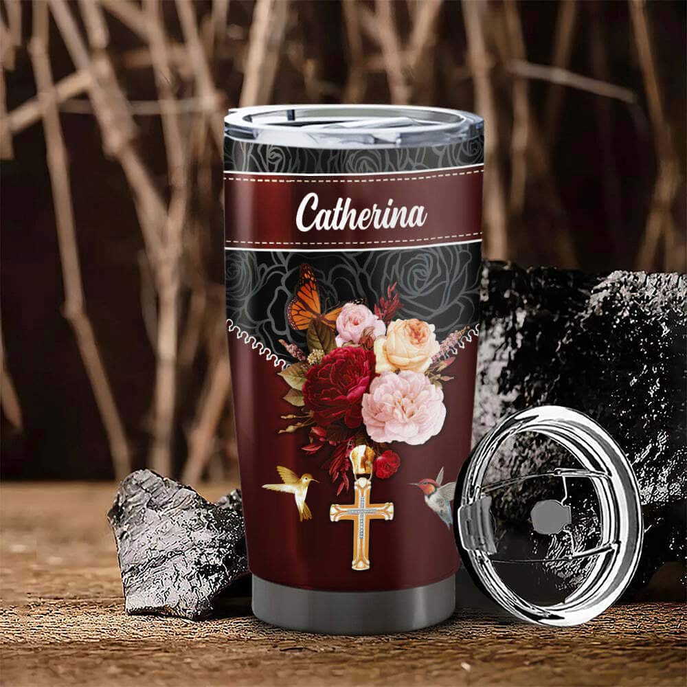 Personalized Bible Verse Tumbler For I Am Not Ashamed Of The Gospel Christian Cross Personalized Bible Verse Tumbler For I Am Not Ashamed Of The Gospel Christian Cross