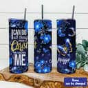 Personalized Skinny Tumbler I Can Do All Thing Through Christ Christian Bible Verse Gift Personalized Skinny Tumbler I Can Do All Thing Through Christ Christian Bible Verse Gift