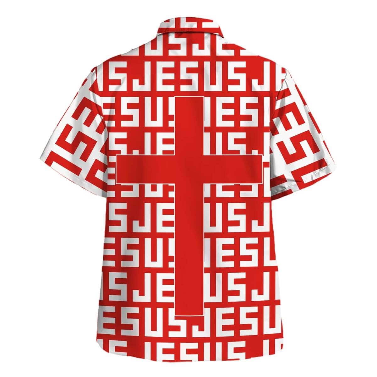 Jesus Cross Christian Hawaiian Shirt Jesus Pattern Religious Gift