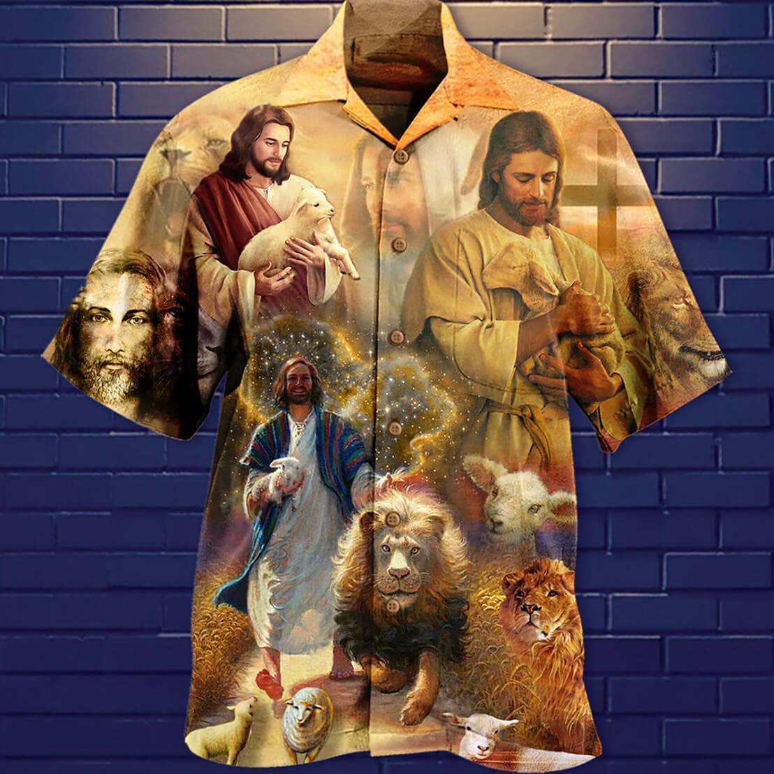 Jesus Saves Animals And Loves Animals Christian Hawaiian Shirt Jesus Saves Animals And Loves Animals Christian Hawaiian Shirt