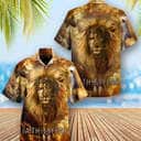 Jesus Lion Faith Over Fear Psalms Christian Hawaiian Shirt