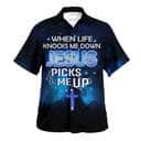 When Life Knocks Me Down Jesus Picks Me Up Christian Religious Hawaiian Shirt When Life Knocks Me Down Jesus Picks Me Up Christian Religious Hawaiian Shirt