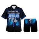 When Life Knocks Me Down Jesus Picks Me Up Christian Religious Hawaiian Shirt