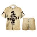 We Walk By Faith Not By Sight Jesus Christian Religious Hawaiian Shirt