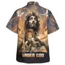 One Nation Under God Jesus Lion Cross 4th Of July Christian Religious Hawaiian Shirt One Nation Under God Jesus Lion Cross 4th Of July Christian Religious Hawaiian Shirt