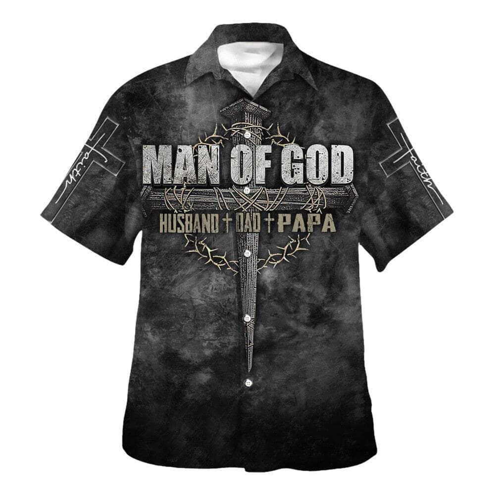 Father's Day Gift Man Of God Husband Dad Papa Christian Religious Hawaiian Shirt Father's Day Gift Man Of God Husband Dad Papa Christian Religious Hawaiian Shirt