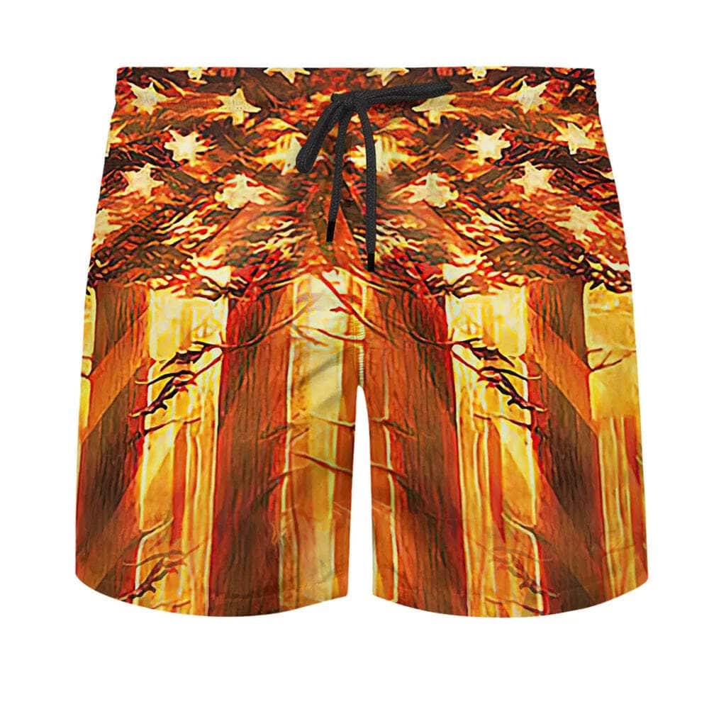 US Flag Jesus Walking In The Forest With The Sheep Christian Religious Hawaiian Shirt US Flag Jesus Walking In The Forest With The Sheep Christian Religious Hawaiian Shirt